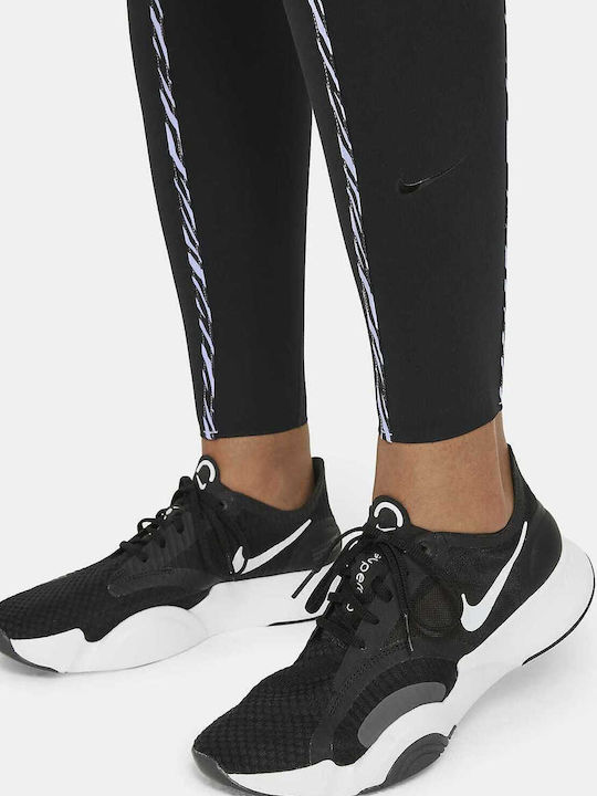 Dri-Fit One Luxe Icon Clash Running Damen Gekürzte Leggings Schwarz