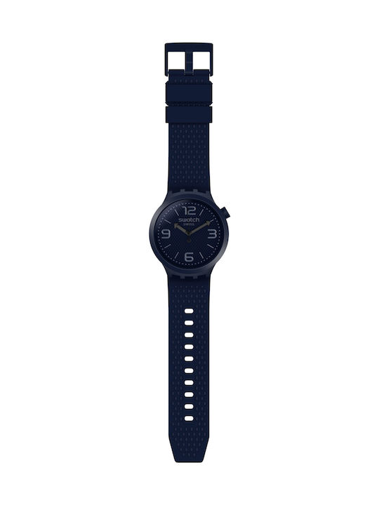 Swatch Bbnavy Gummi-Armband Marineblau 19mm