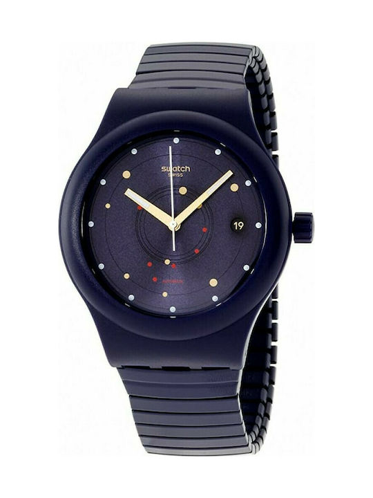 Swatch Sistem Sea Μεταλλικό Μπρασελέ Navy Μπλε 19.6mm