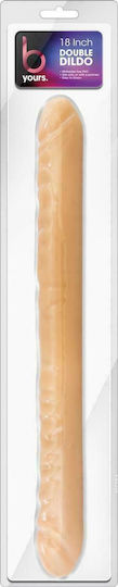 B Yours Dildo dublu Bej 46cm