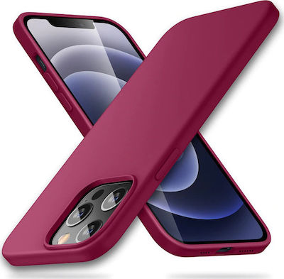 ESR Cloud Coperta din spate Silicon Burgundy (iPhone 12 / 12 Pro)