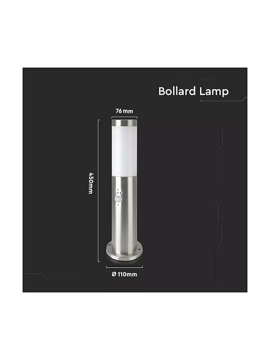 V-TAC Lampa Post Mic Pentru Exterior 60W IP44 Pentru Bază De Bec E27 Argintie