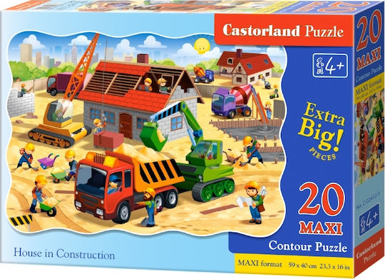 Kids Puzzle House in Construction for 4++ Years 20pcs Castorland