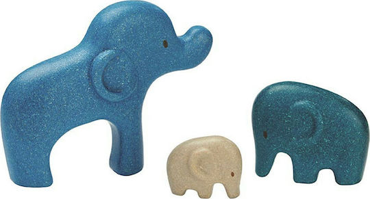 Wooden Kids Peg Puzzle Elephant 3pcs Plan Toys