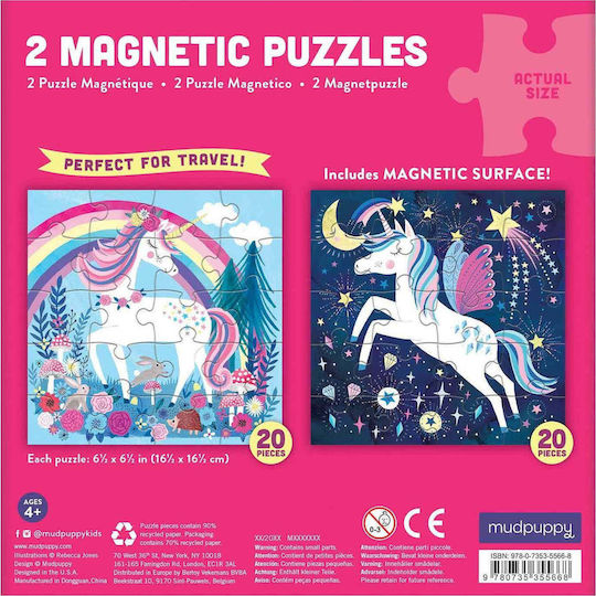 Παιδικό Puzzle Unicorn Magnetic για 4+ Ετών 20pcs Mudpuppy