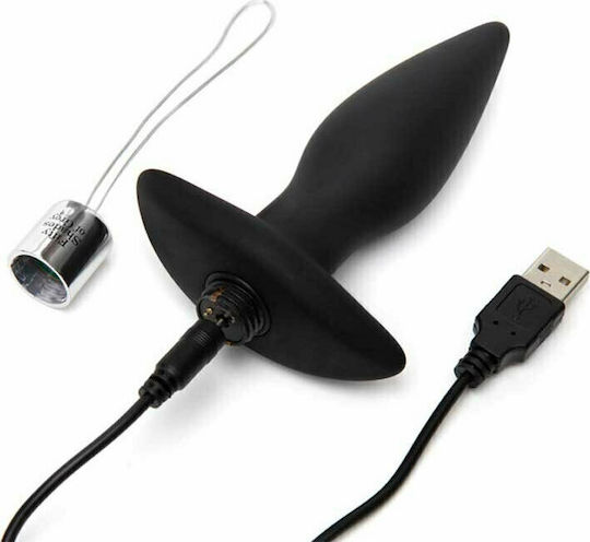Fifty Shades of Grey Relentless Vibrations Butt Plug Anal Plug mit kabelloser Funktion und Vibration Black 13cm