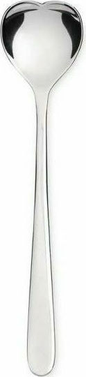 Alessi Καρδιά Γλυκού/Παγωτού Ανοξείδωτα Ασημί 17cm AMMI01CUS4 4τμχ