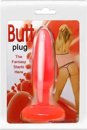 Baile Butt Plug Πρωκτική Σφήνα Red 14cm