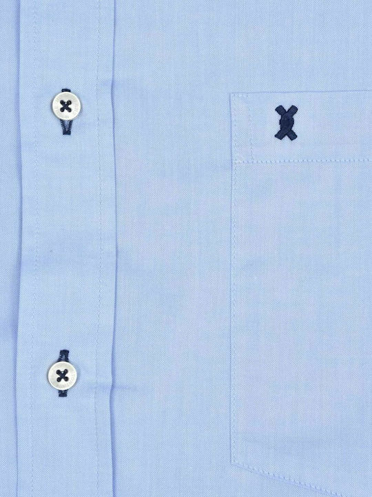 Men's Shirt with Long Sleeves Regular Fit Light Blue