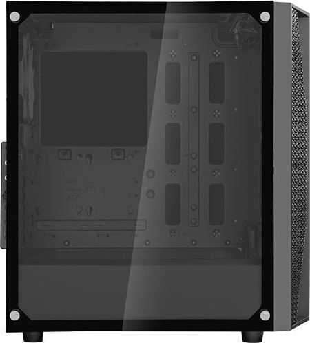 Silverstone FARA B1 PRO Gaming Midi Tower Κουτί Υπολογιστή με Πλαϊνό Παράθυρο και RGB Φωτισμό Μαύρο