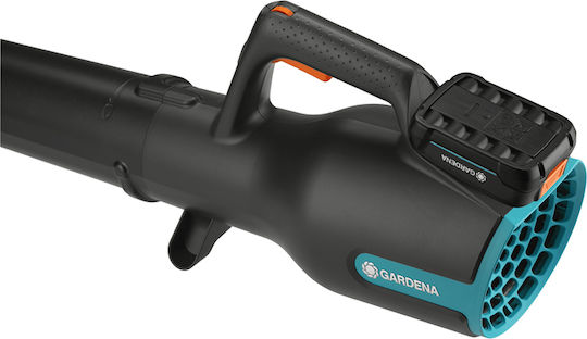 Gardena Powerjet 18V P4A Handheld Leaf Blower with 1 Battery 2.5Ah and Volume Control with Maximum Air Speed 100km/h