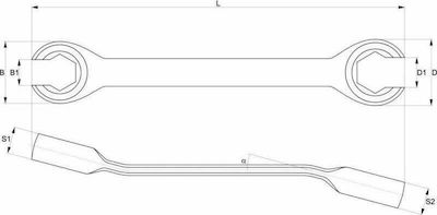 Yato Chei Cheie cu soclu 11x12mm 1buc