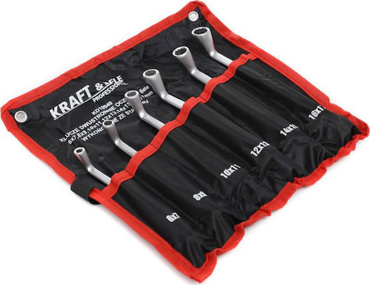 Kraft & Dele Комплект 6 Двуместни Многоъгълни Ключове Извити