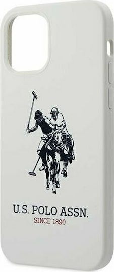 U.S. Polo Assn. Silicone Collection Back Cover Σιλικόνης Λευκό (iPhone 12 Pro Max)