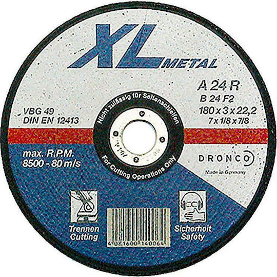 Dronco Disc de tăiere metal A 24 R Disc de tăiere Metalic 115mm