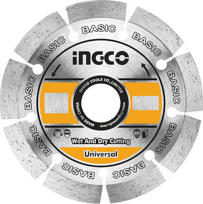 Ingco Διαμαντόδισκος Κοπής Δομικών Υλικών 115mm DMD011152 1τμχ