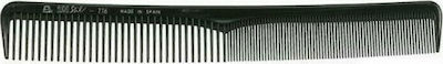 Eurostil Comb Hair for Hair Cut Black 19.5cm