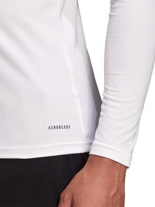 Team Base Aeroready Αθλητική Μπλούζα Μακρυμάνικη Λευκή