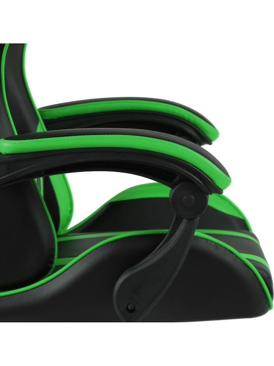 vidaXL Xtreme Racing Καρέκλα Gaming Δερματίνης Πράσινη