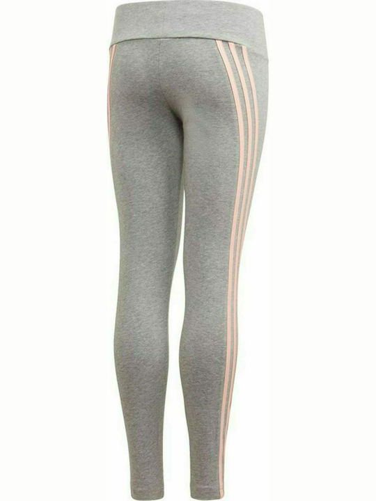 Adidas Leggings pentru Copii Lung Gri 3-Stripes