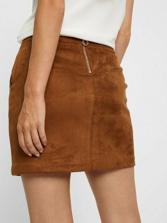 Vero Moda Skirt in Tabac Brown color
