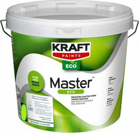 Kraft Master Eco Plastik Farbe für Innenbereich Verwendung Weiß 750ml