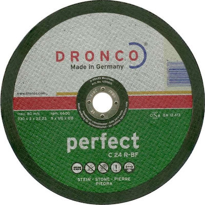 Dronco Δίσκος Κοπής Πέτρας C 24 R 230mm Slicer/Coarse Grater Disc Construction Materials 230mm 1pcs