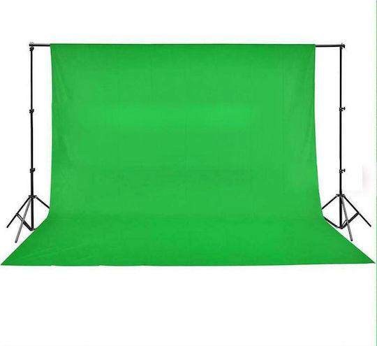 vidaXL Cotton Photography Backdrop Fabric 300x500cm Green