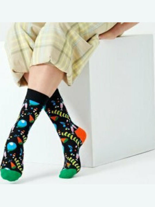 Happy Socks Party Party Ανδρικές Κάλτσες με Σχέδια Πολύχρωμες