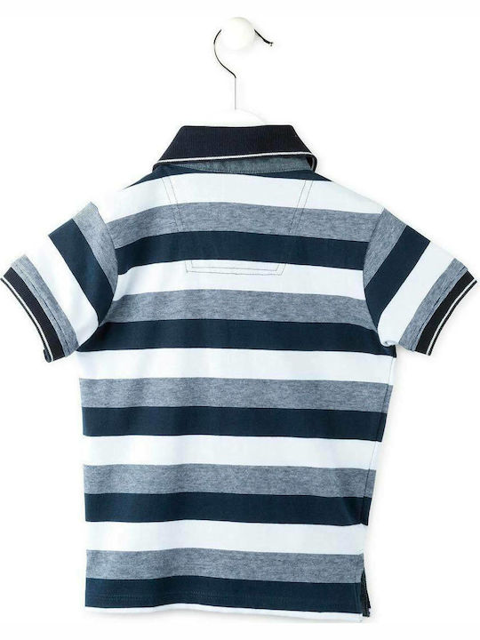 Losan Kids' Polo Short Sleeve Blue Μπλουζάκι Πόλο