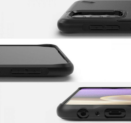 Ringke Onyx Back Cover Σιλικόνης με Λουράκι Μαύρο (Galaxy A32 5G)