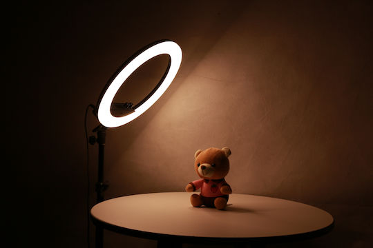 Nanlite Halo 14 Ring Led Ring Light 14cm 2700 - 6500K with Desktop Stand and Mobile Phone Holder