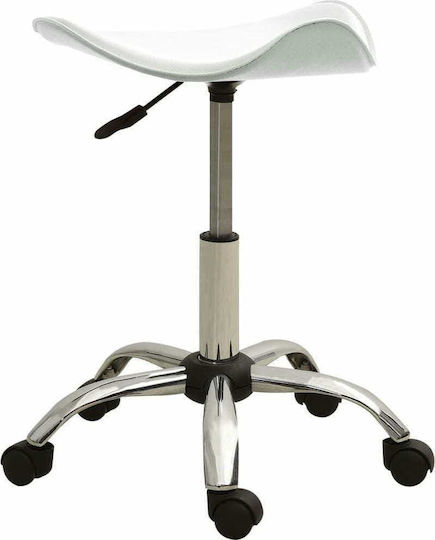 vidaXL Räder Hocker 49cm Weiß