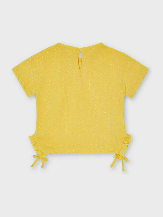 Mayoral Kids Blouse Short Sleeve Yellow