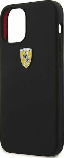 Ferrari On Track Silicone Back Cover Σιλικόνης Μαύρο (iPhone 12 mini)