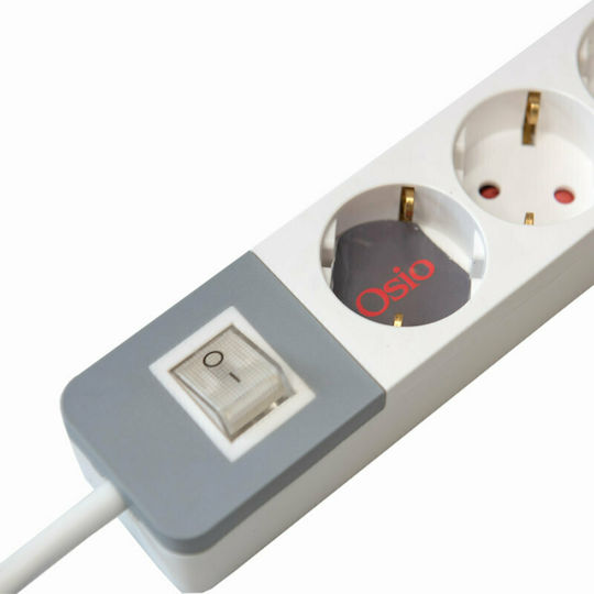 Osio Power Strip 3 Positions with Switch and Cable 1.5m
