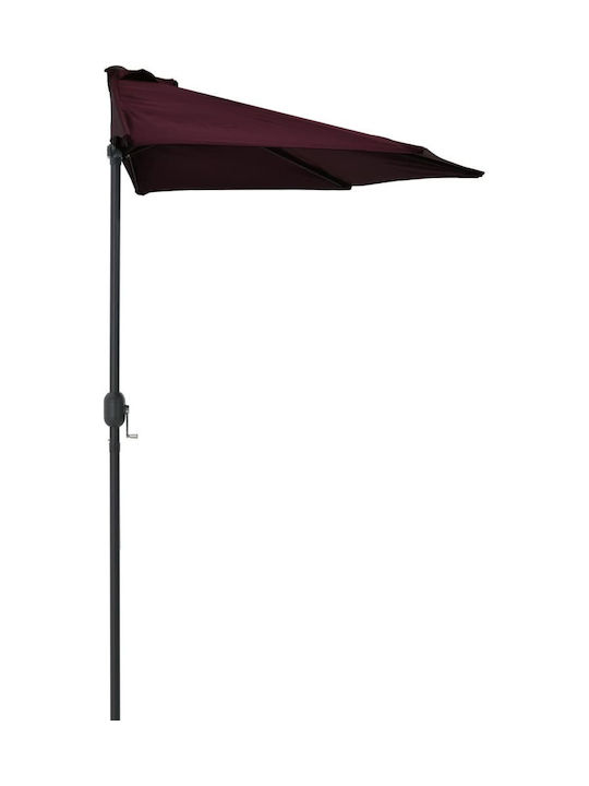 Round Aluminum Burgundy Garden & Terrace Parasol Φ2.7xΥ2.45m
