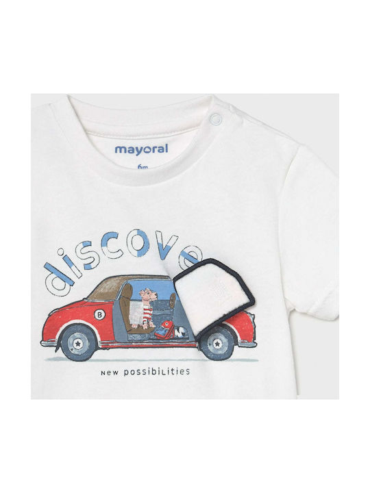 Mayoral Παιδικό T-shirt Λευκό