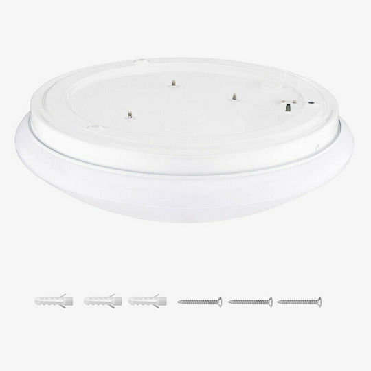 Navaris Deckenleuchte 29cm Weiß mit Integrierter LED