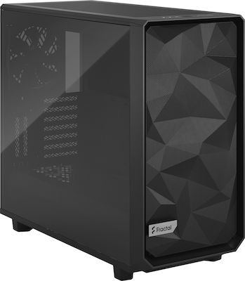 Fractal Design Meshify 2 Light Tempered Glass Midi Tower Κουτί Υπολογιστή με Πλαϊνό Παράθυρο Μαύρο