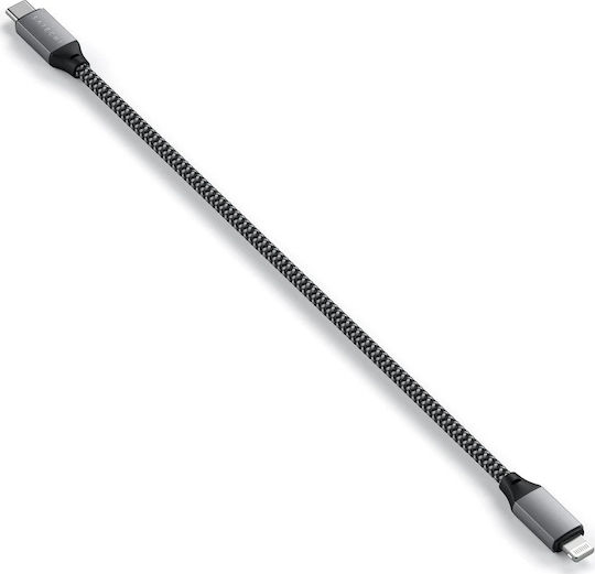 Satechi Braided USB-C to Lightning Cable 60W Μαύρο 0.25m (ST-TCL10M)