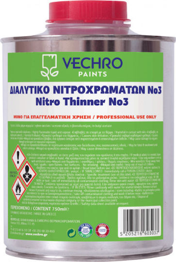 Vechro Thinner Νο 3 Transparent 4lt