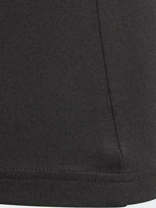 Kinderoberteile T-Shirt Schwarz Essentials Zwei-Farben Großes Logo