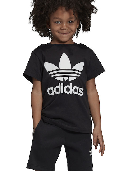Kinder-T-Shirt Schwarz Originals TREFOIL