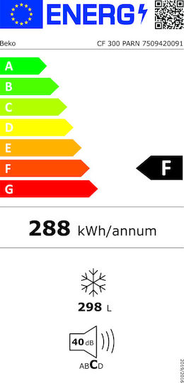 Beko Καταψύκτης Μπαούλο 298lt