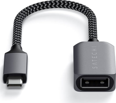 Satechi Konverter USB-C männlich zu USB-A weiblich Gray (ST-UCATCM)