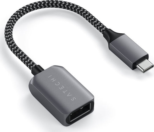 Satechi Μετατροπέας USB-C male σε USB-A female Γκρι 1τμχ ST-UCATCM