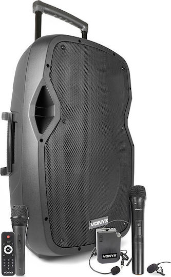 Vonyx Ηχείο Karaoke με Ασύρματα Μικρόφωνα AP1500PA UHF Microphone 170.338 Μαύρο