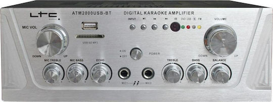 LTC Audio Karaoke Amplifier ATM-2000USB-BT in Silver Color