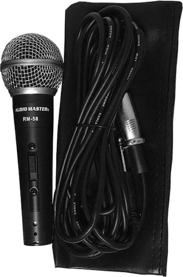 Audio Master RM58 Δυναμικό Μικρόφωνο XLR Χειρός για Φωνητικά
